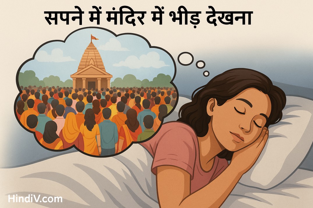 सपने में मंदिर में भीड़ देखना